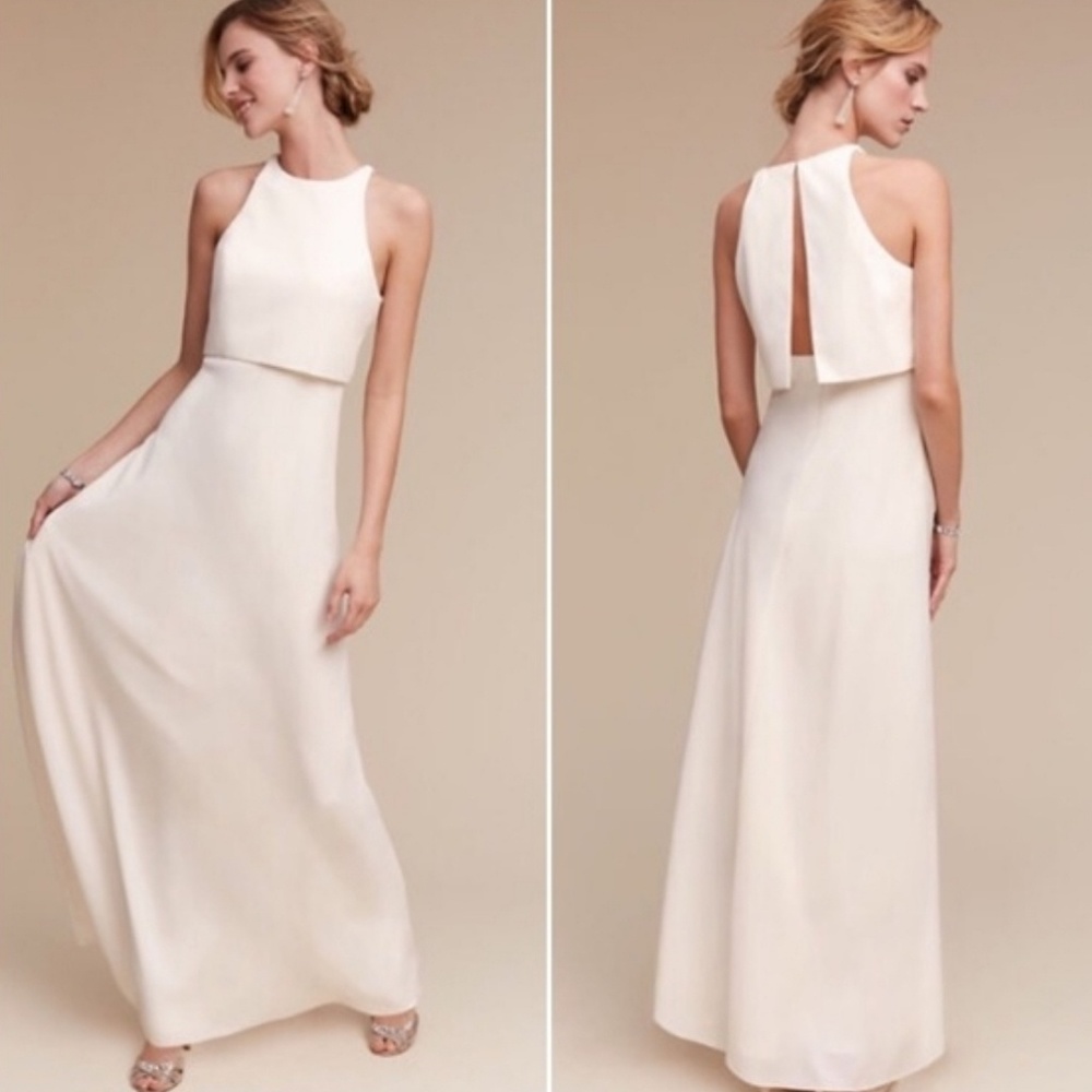Anthropologie X BHLDN Iva Crepe Dress
